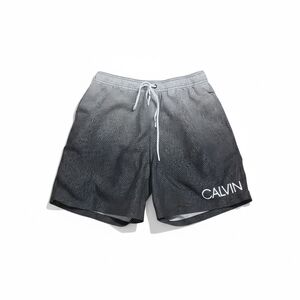 Calvin Klein Men's Black to Gray Ombre Swim Trunks